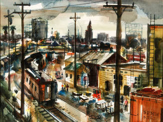 L.A. City Hall from the Trainyard 