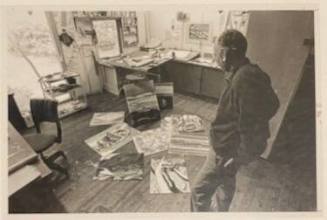 Phil Dike in Forbes Ave. Studio