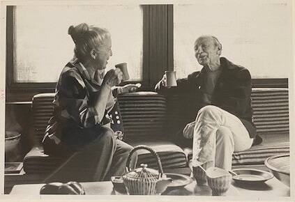 Betty and Phil Dike Having Tea