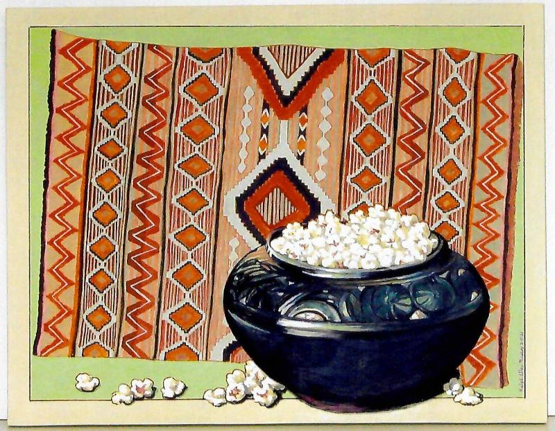 Navajo Serape with Popcorn