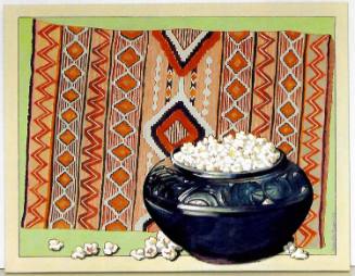 Navajo Serape with Popcorn