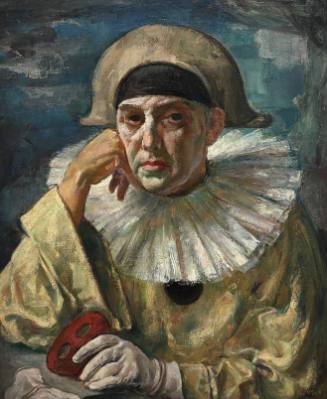 Pierrot Unmasking (Self-Portrait)