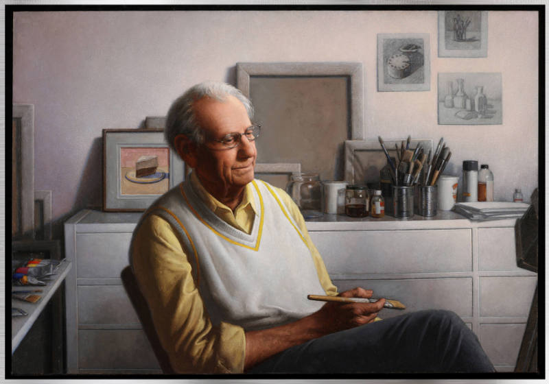 Wayne Thiebaud in the Studio
