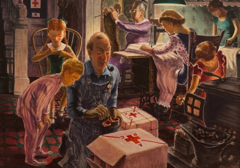 Evening on the Homefront (Red Cross) 