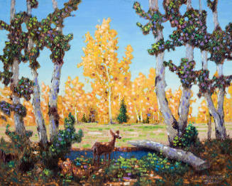 Untitled (Landscape with Deer)